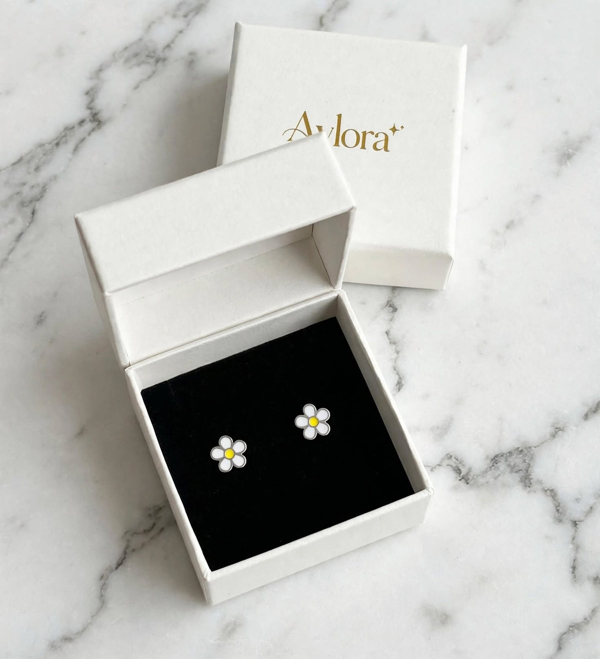 Kids Daisy Flower Stud Earrings
