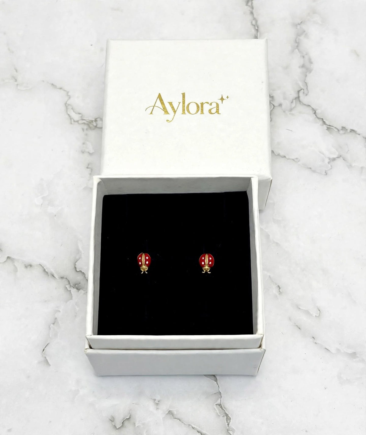 Kids Ladybug Stud Earrings