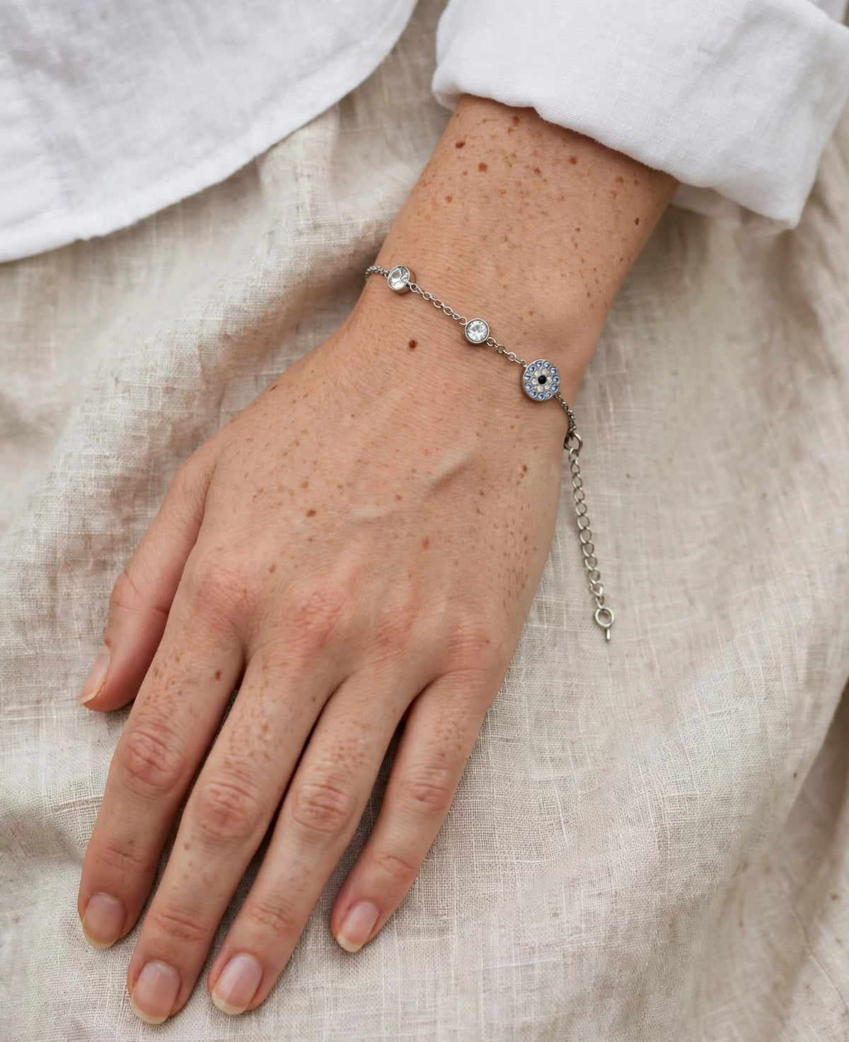 Evil Eye Silver Bracelet