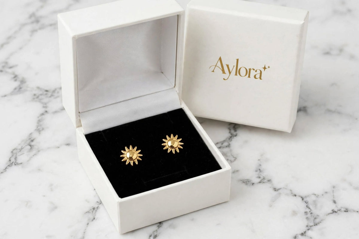 Mini Sun Stud Earrings