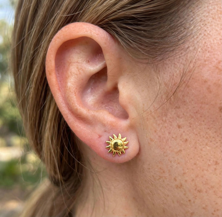 Mini Sun Stud Earrings